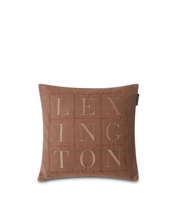 Lexington Herringbone Logo Pillowcase
