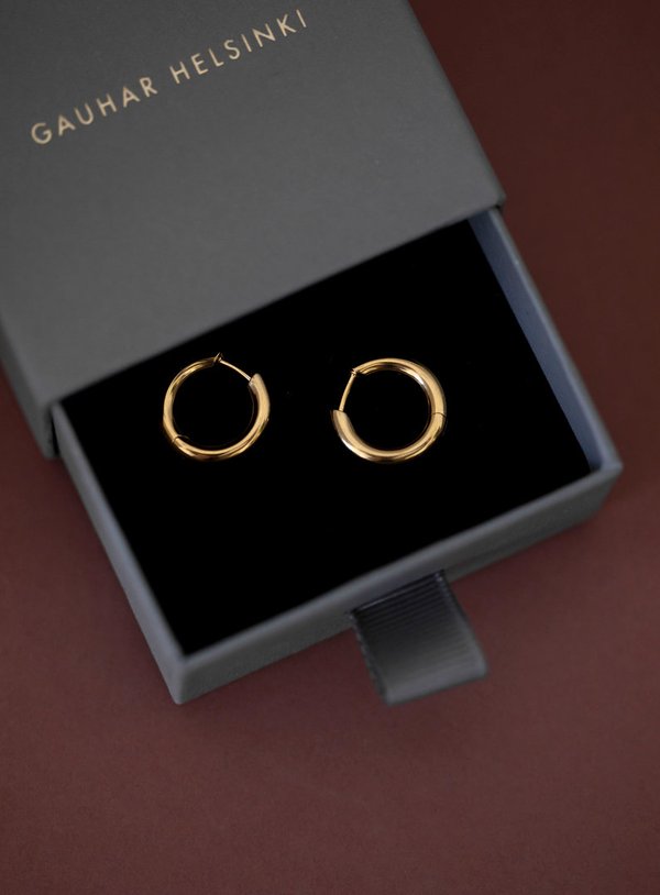 Gauhar Helsinki Gold Hoop Earrings