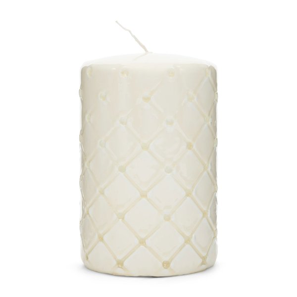 Rivièra Maison valkoinen kynttilä 9,15 x 15 cm